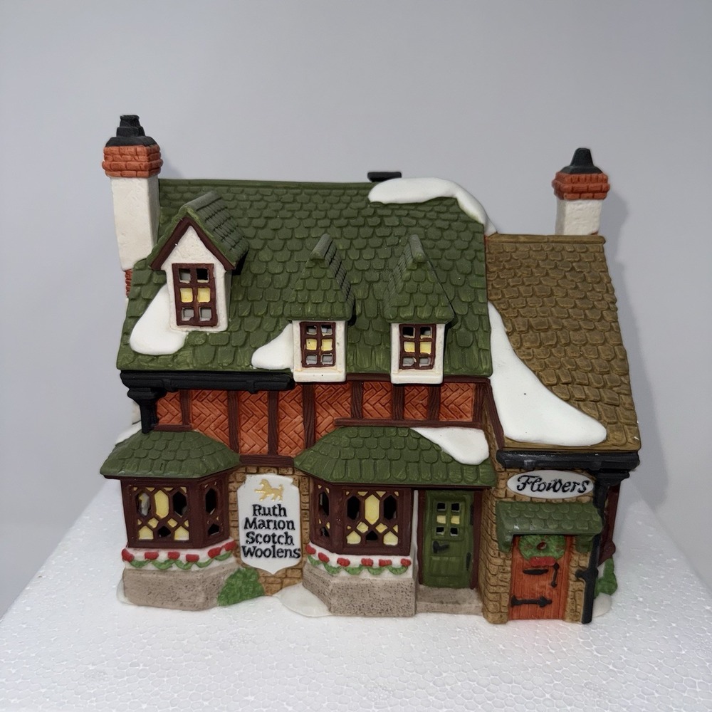 Dept 56. RUTH MARION SCOTCH WOOLENS Limited Ed#16945/17500 Dickens 55859 Lighted